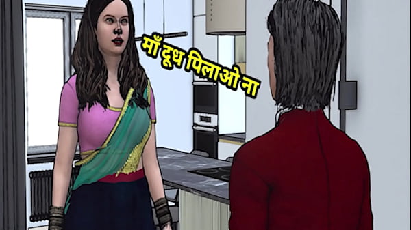 Ibu Tiri India Desi Digebukin Sama Anak Tiri, Suara Hindi Bikin Makin Panas.