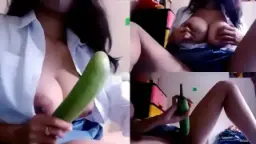 Terbaru Abis Pulang Sekolah, Colmek Pake Terong, Basah Semua