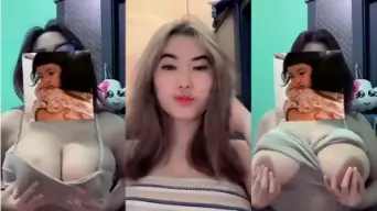 Viral Gea Tiktok, Tanktop Tipis, Badan Montok Bikin Sange Toge.